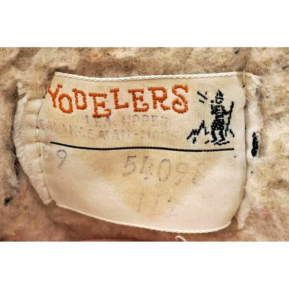 VIntage Yodelers Boots Womens Size 9 Apres Snow Winter Blue Suede Fleece Faux Fu - Picture 14 of 16
